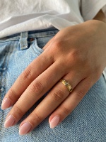 טבעת אליזבת זהב 14 קראט