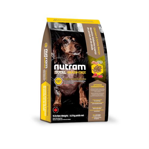 נוטרם טוטאל לכלב מגזע קטן הודו,עוף וברווז ללא דגנים t27 6.8 kg