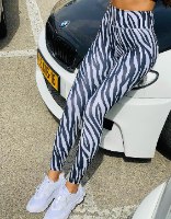 טייץ NIKE שחור לבן