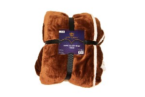 שמיכת קורל פליז חלקה