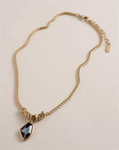 שרשרת DANON - מפותלת קריסטל אדג' שחור