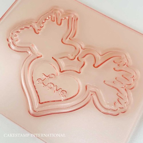 זוג יונים LOVE לקישוט מארזי אהבה ויומולדת | טופר זוג יונים קטנים יום הולדת | זוג LOVE חדש מאתי דבש