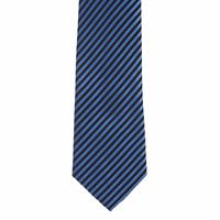 עניבה פסים דקים כחול
