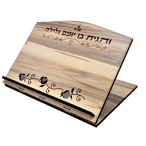 סטנדר שולחני איכותי זר רימונים מעץ סיסם