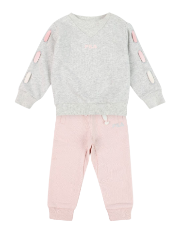 חליפת פוטר שרוך FILA אפור 6M-24M