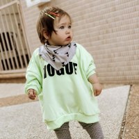 סינר רוק בנדנה - צבע אפור משולשים