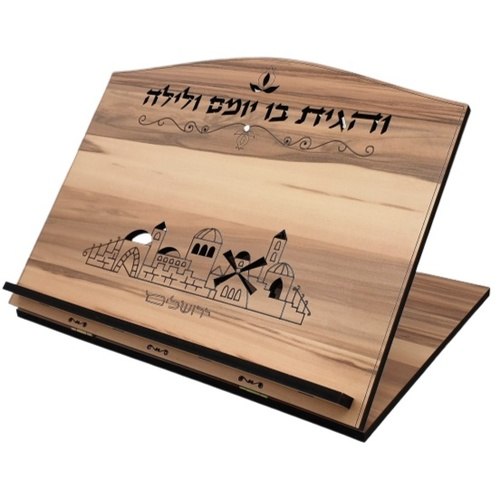 סטנדר שולחני איכותי עץ חיתוך לייזר ירושלים