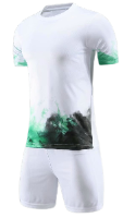 חליפת כדורגל לבן ירוק