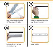 מנורת לדים בעלת חיישן תנועה להדלקה אוטומטית