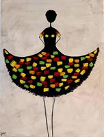 רקדנית צבעונית