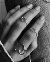 טבעת לב קטנה כסף