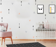 Mix and Match- שטיח לבחירה, מדבקות קיר לבחירה ו-2 תמונות לפי טעמכם האישי