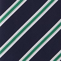 עניבה פסים קלאסית ירוק כחול