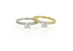 טבעות אירוסין - טבעת יהלומים יוקרתית 0.87 קראט