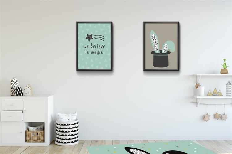 חדר הקסמים שלי- 2 תמונות, מדבקות קיר ושטיח