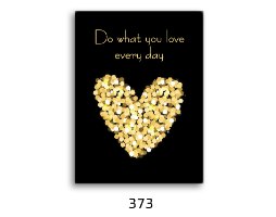 רביעיית תמונות השראה לב זהב, תהייה אתה, אהבה וצחוק דגם 02