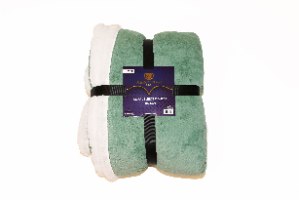 שמיכת קורל פליז חלקה