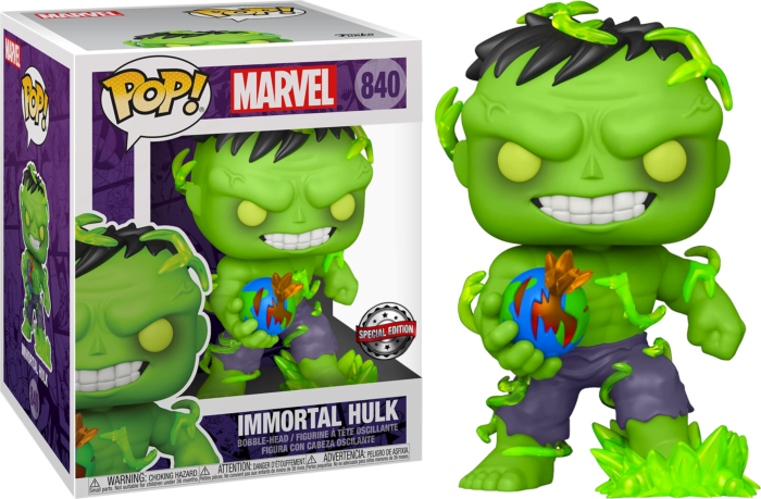 בובת פופ! גדולה - האלק זוהר בחושך (אקסקלוסיבי)