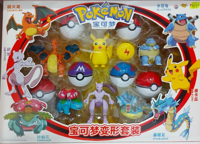 סט 6 פוקימונים