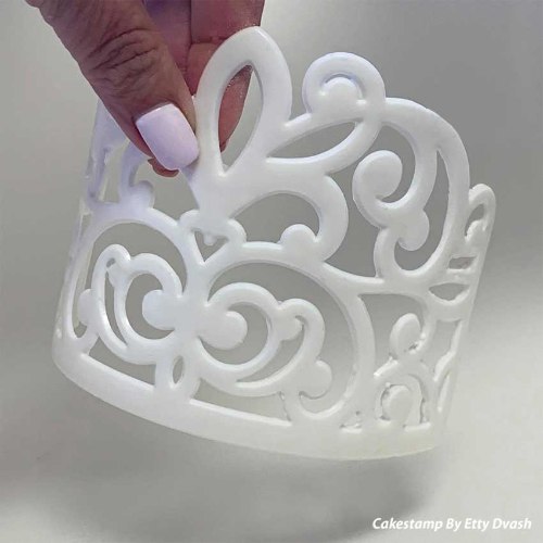 תבנית כתר בורדו מידה לבחירה | כתר בורדו| תבנית כתר של מלכים| טופר כתר חדש אתי דבש