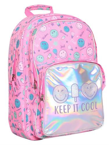 תיק גב סמיילי ורוד