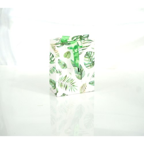 שקית מתנה ד.עלים ירוק קטן