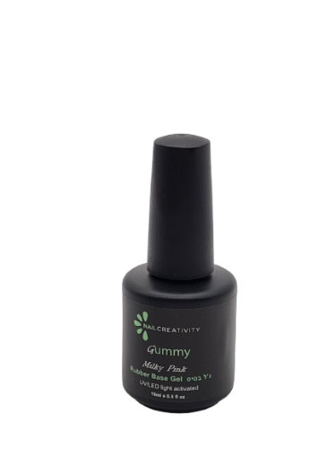 ג'ל בסיס RUBBER ראבר  CREATIVITY milky pink