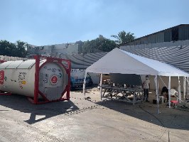 אוהל Premium חסין אש בגודל 6X15  מטר