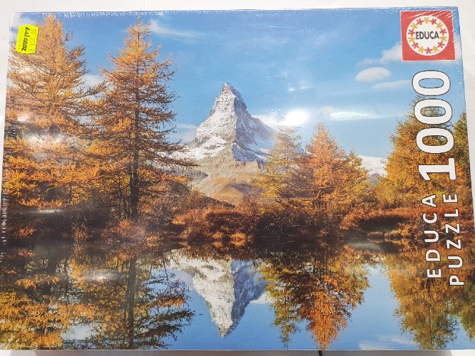 פאזל נהר עצים והר מושלג 1000 חלקים