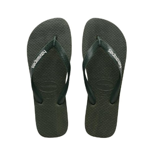 כפכפי הוויאנס גברים לוגו פילט ירוק זית