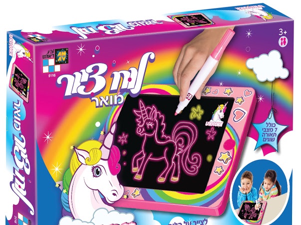 לוח מואר חד קרן