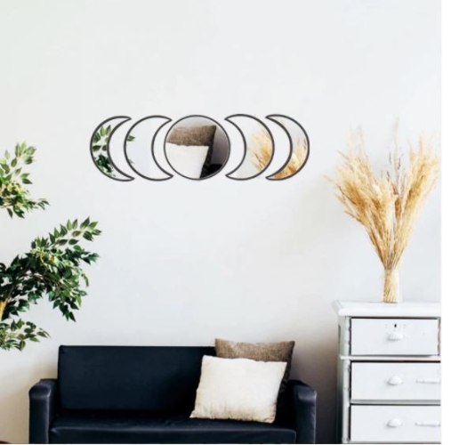 מראות חצי ירח בעיצוב נורדי