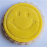 סמיילי חותמת במסגרת עגולה