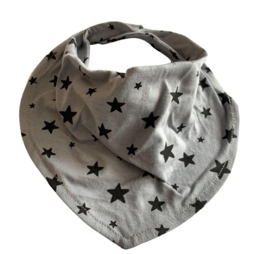 סינר רוק בנדנה - צבע אפור תכלכל כוכבים