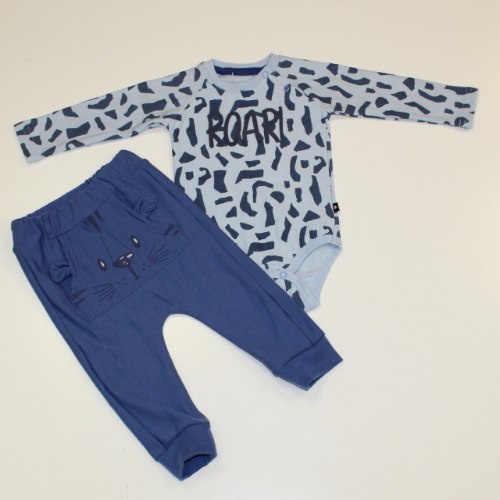 חליפת פוטר תינוק ROAR תכלת