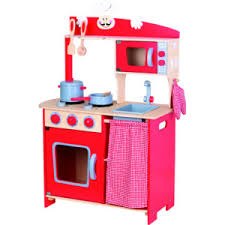 מטבח  עץ לילדים אדום 30/60/79