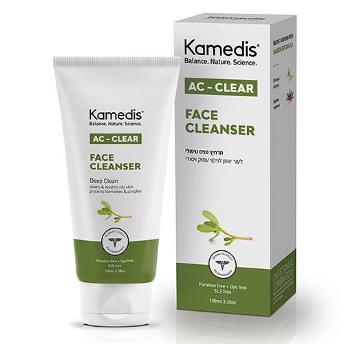 -- תרחיץ פנים טיפולי לניקוי עמוק ויסודי של עור שמן -- קמדיס, 100 מל