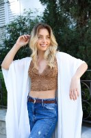 קימונו  סגול/לבן