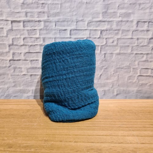 צעיף ויסקוזה קמטים טורקיז