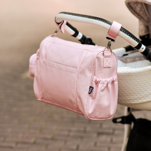 תיק החתלה וסט תואם - דגם לוסי ורוד בייבי