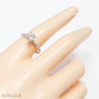 טבעת מכסף משובצת אבני זרקון  RG6200 | תכשיטי כסף | טבעות כסף