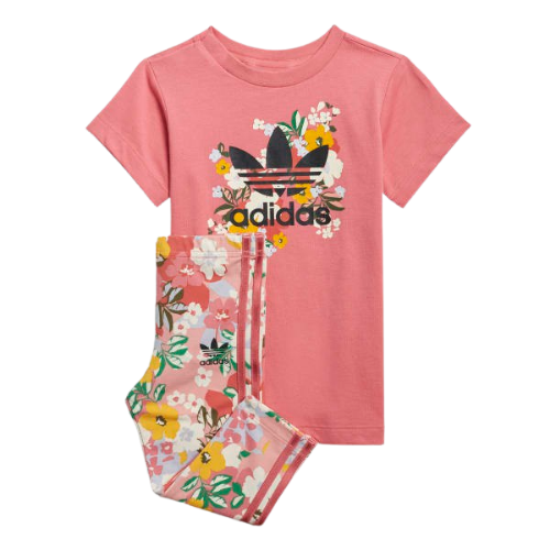 חליפת טייץ בנות ADIDAS ורוד 6M-4Y