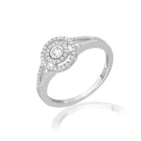 טבעת זהב 14 קראט 0.29 קראט יהלומים 812003 - מחיר מבצע! 