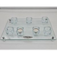 מגש זכוכית רגלים שבת קודש 25X38