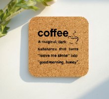 6 תחתיות מרובעות שונות על קפה