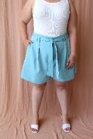 מכנסיי שייה כחול אקווה