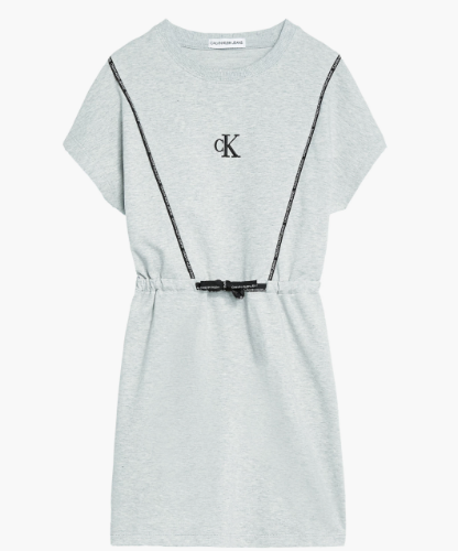 שמלה אפורה CALVIN KLIEN - מידות 4-16