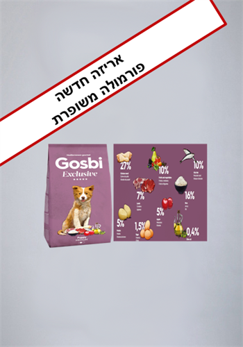 גוסבי אקסלוסיב גורים משקל: 12ק''ג