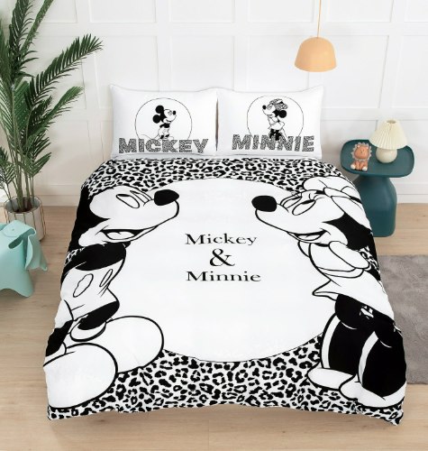 סט מצעים למיטת יחיד דיסני מיקי ומיני מאוס - דגם 793