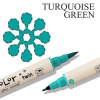 טוש בד זיג דו"צ ירוק - טורקיז 042